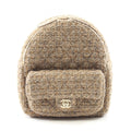 Chanel Matelassé Fabric Leather Backpack