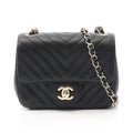 Chanel Chevron V Stitch Lambskin Shoulder Bag