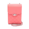 Chanel Half Coco Mark Matelasse Calf Shoulder Bag