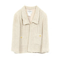 Chanel Coco Button Wool Suede Cotton Outerwear