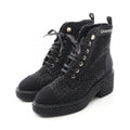 Chanel G38514 Fabric Faux Pearl Boots
