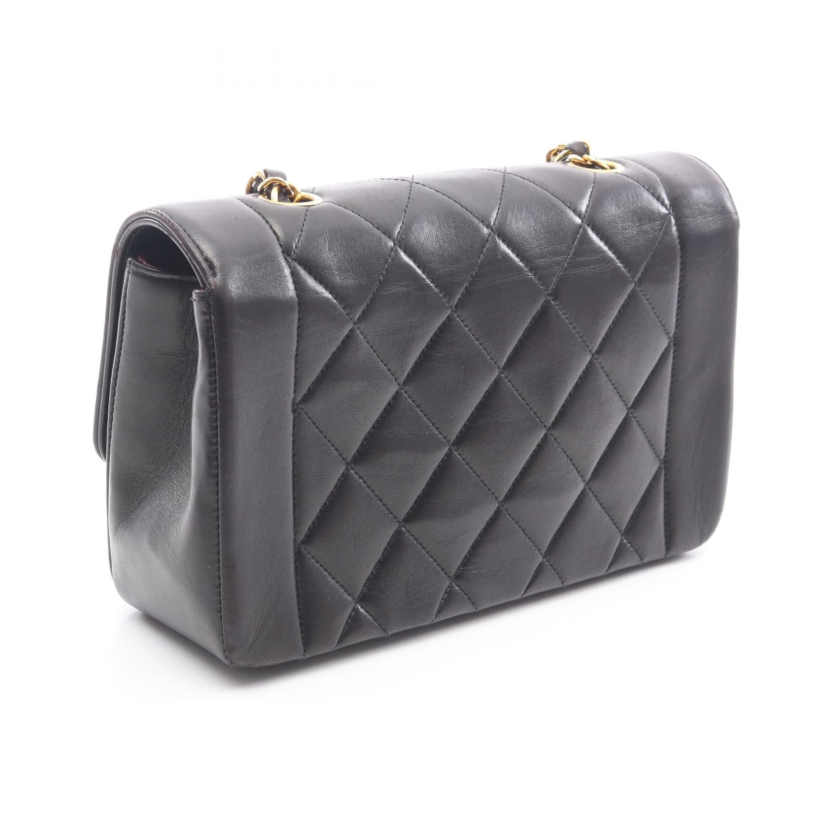 Chanel Matelasse Diana Flap Lambskin Shoulder Bag