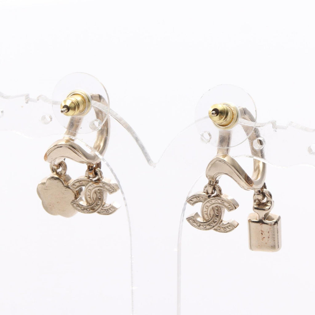 Chanel Coco Mark Flower Earrings