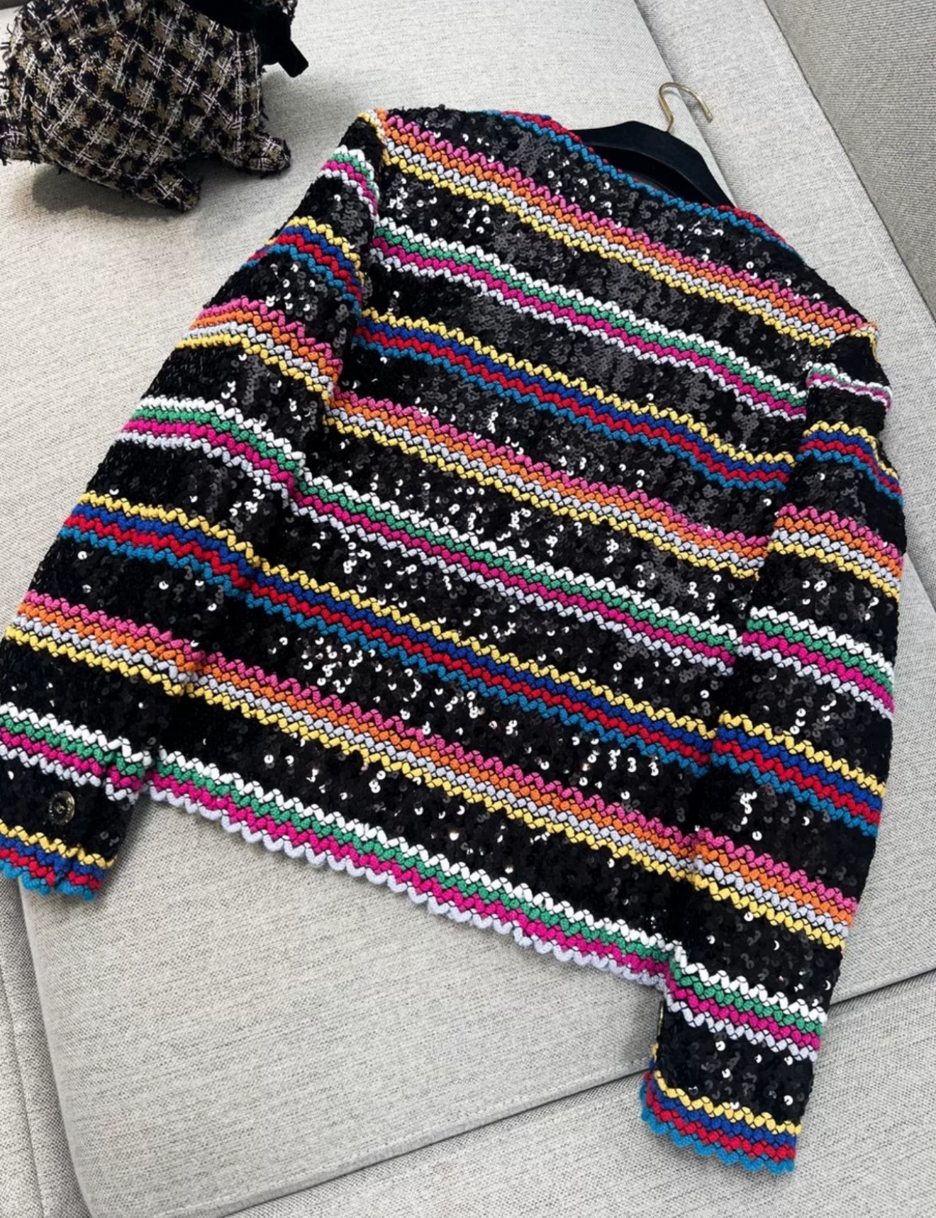 Chanel 22S Black & Multicolor Jacket