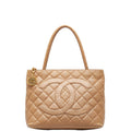 Chanel Coco Mark Matelasse Caviar Skin Tote Bag