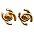 Chanel Coco Mark Turnlock Earrings
