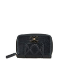 Chanel Coco Mark Turnlock Matelassé Lambskin Coin Purse