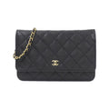 Chanel Timeless Classic Caviar Skin Chain Wallet