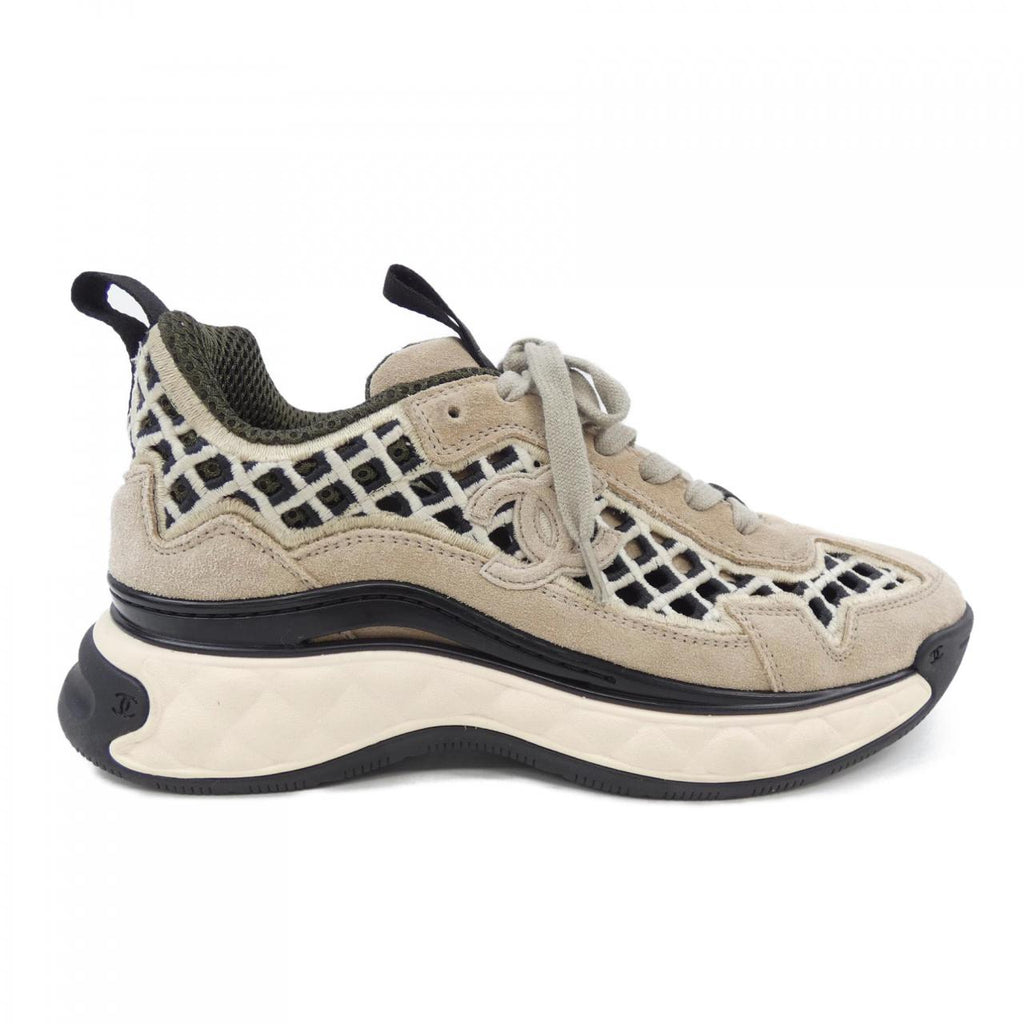 Chanel G37126Y55130 Suede Calfskin Embroidery Sneaker