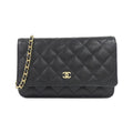 Chanel Timeless Classic Caviar Skin Chain Wallet
