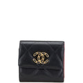 Chanel 19 Coco Mark Lambskin Small Flap Wallet