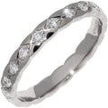 Chanel K18WG Diamond Coco Crush Ring Mini Model J11871