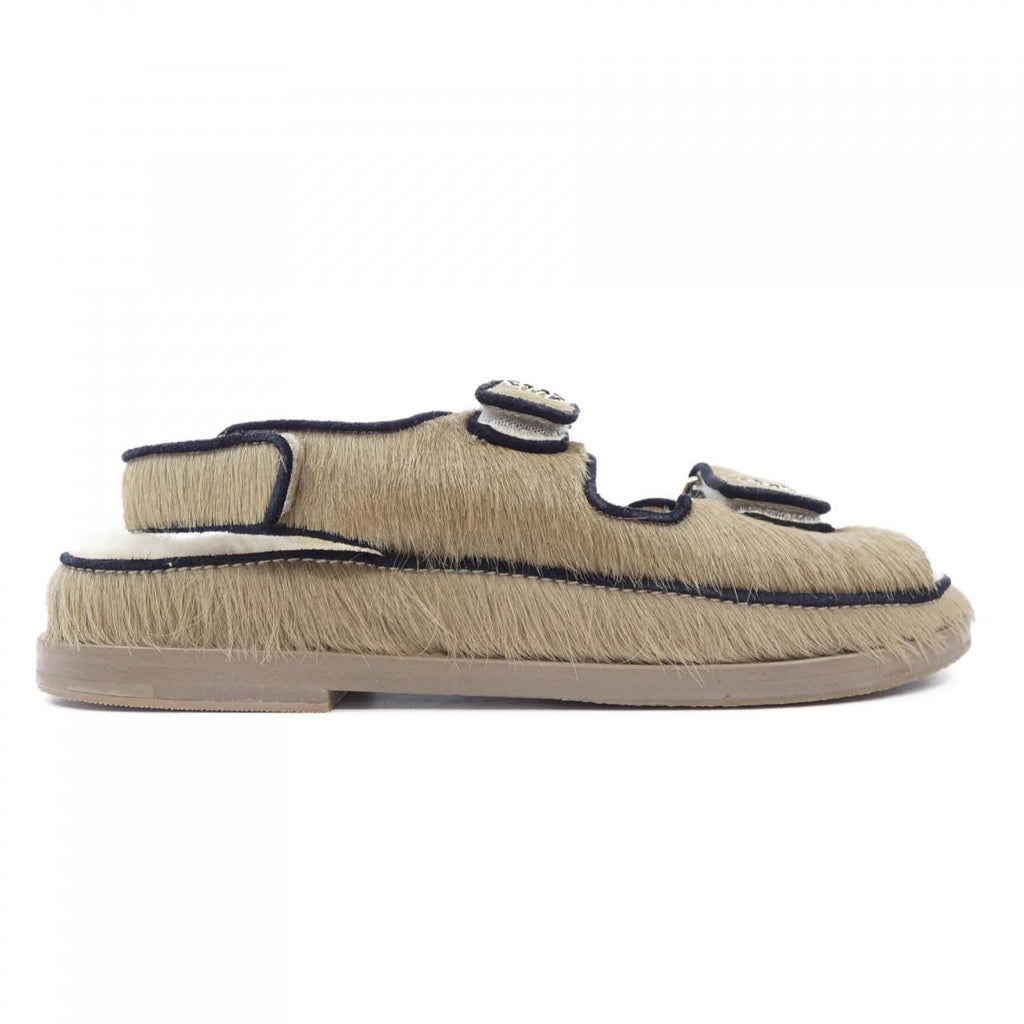Chanel G35927Y56034 Harako Calfskin Suede Sandals