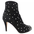Chanel G33426Y51470 Suede Calfskin Pearl Boots