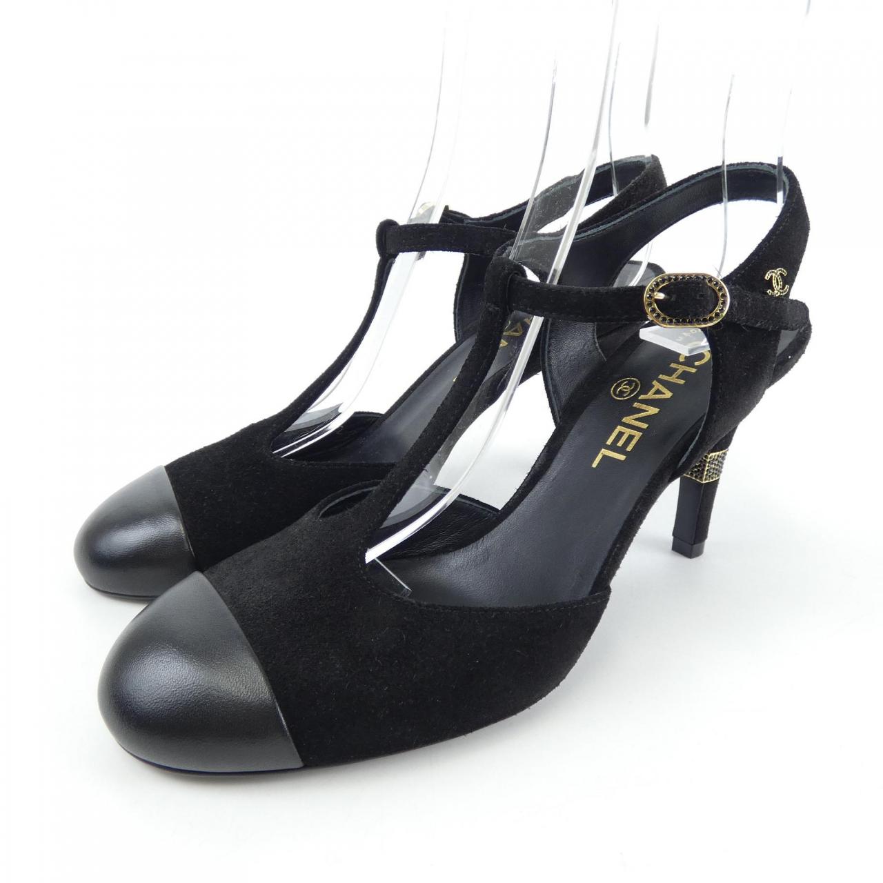 Chanel G39402Y56129 Suede Calfskin/Lambskin Sandals