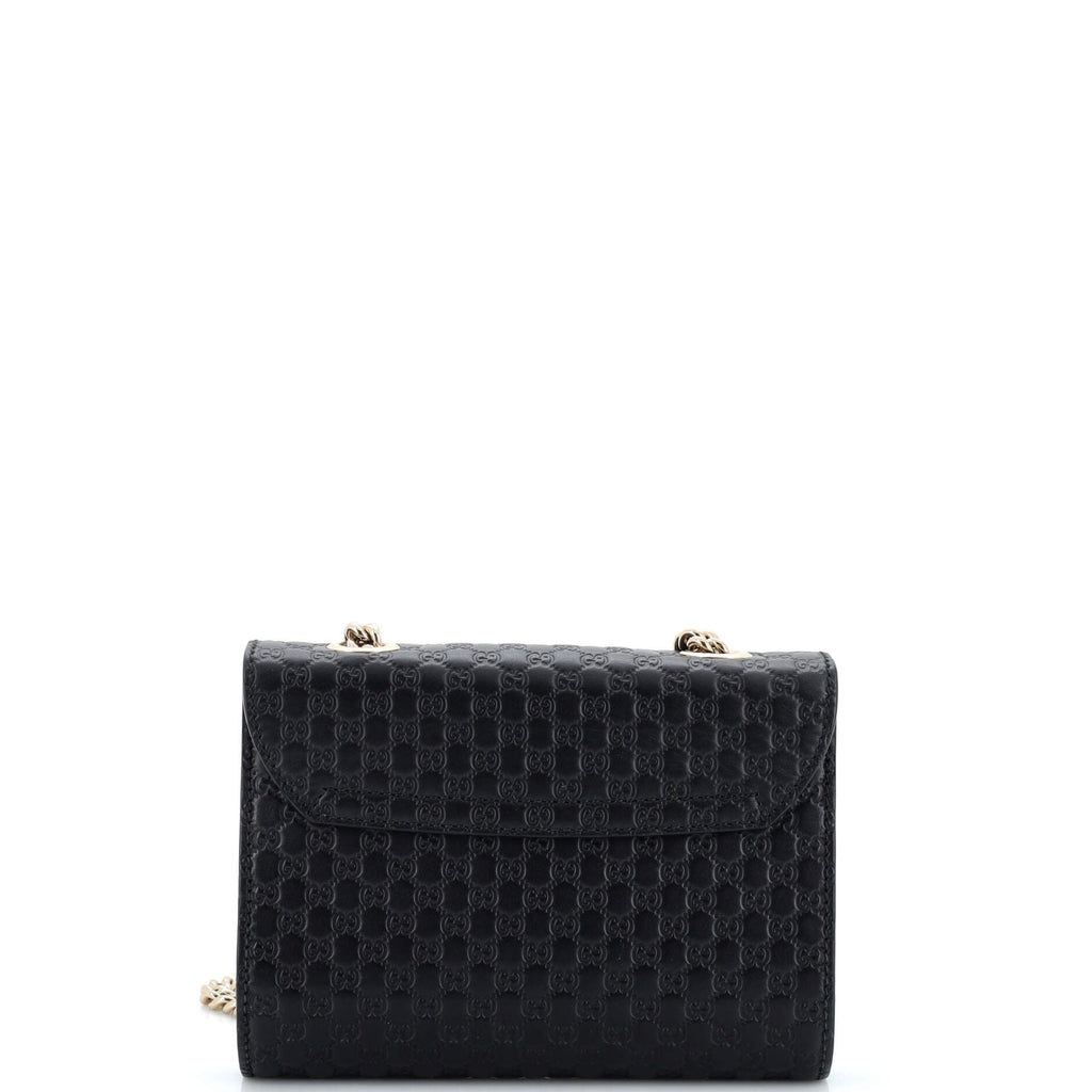 Emily Chain Flap Bag (Outlet) Microguccissima Leather Mini