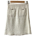 Chanel Knit Tweed Skirt