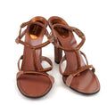 Gucci 309668 Rose Anita Metallic Leather/Suede Sandals EU 40 / US 10 - Final Call