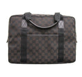 Gucci 282529 Unisex Brown Canvas Shoulder Laptop Bag Tote Handbag - Final Call