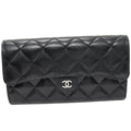 Chanel Classic Flap Wallet Caviar Skin Long Wallet