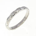 Chanel Matelassé Platinum Diamond Ring Size 9