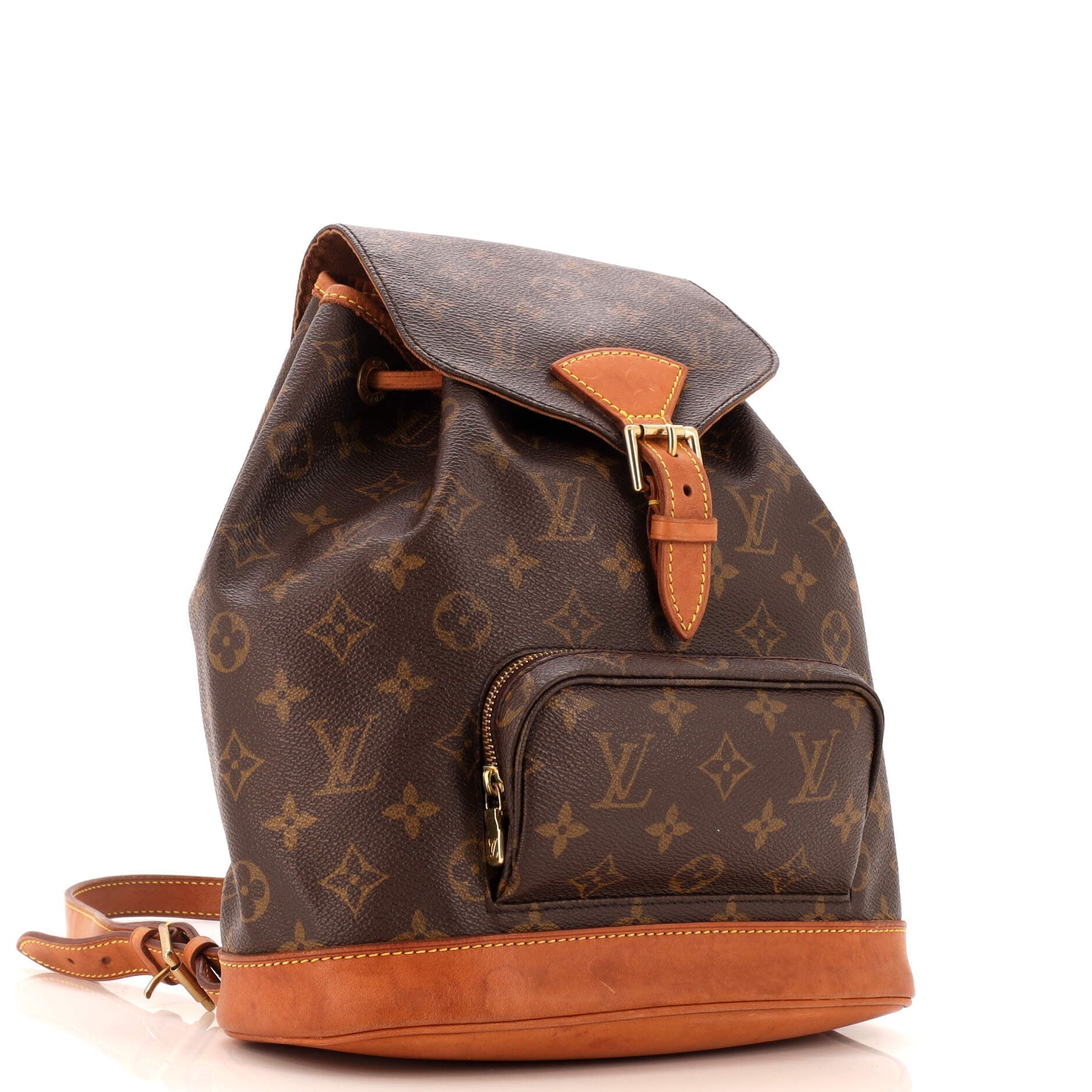 Louis Vuitton Vintage Montsouris Backpack Monogram Canvas MM