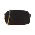 Chanel 57574 Calfskin Grorgain Canvas Shoulder Bag