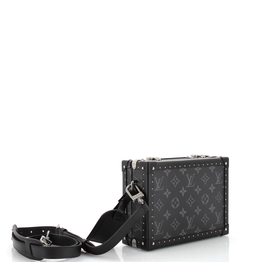 Louis Vuitton Clutch Box Bag Monogram Eclipse and Leather