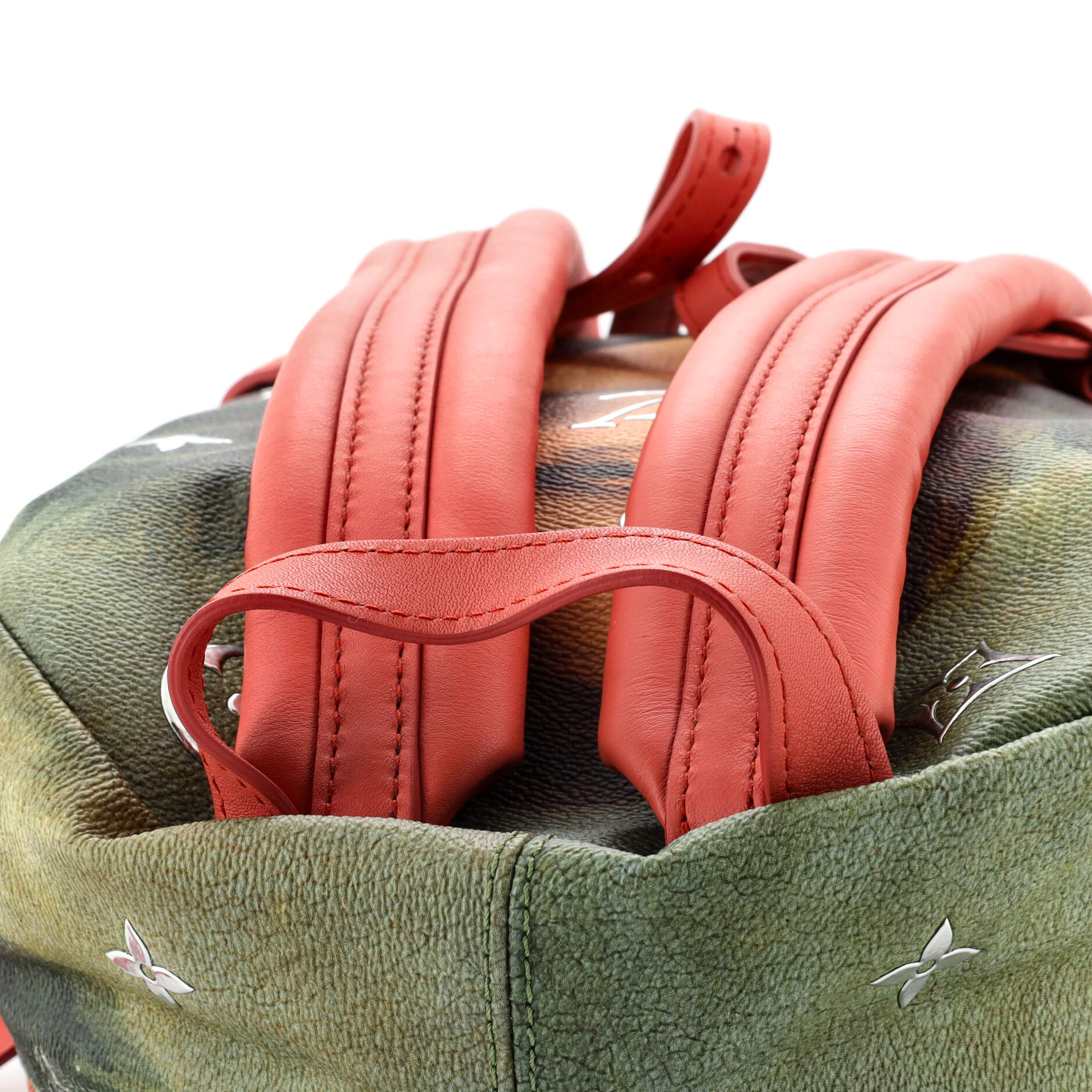 Louis Vuitton Palm Springs Backpack Limited Edition Jeff Koons Da Vinci Print Canvas PM