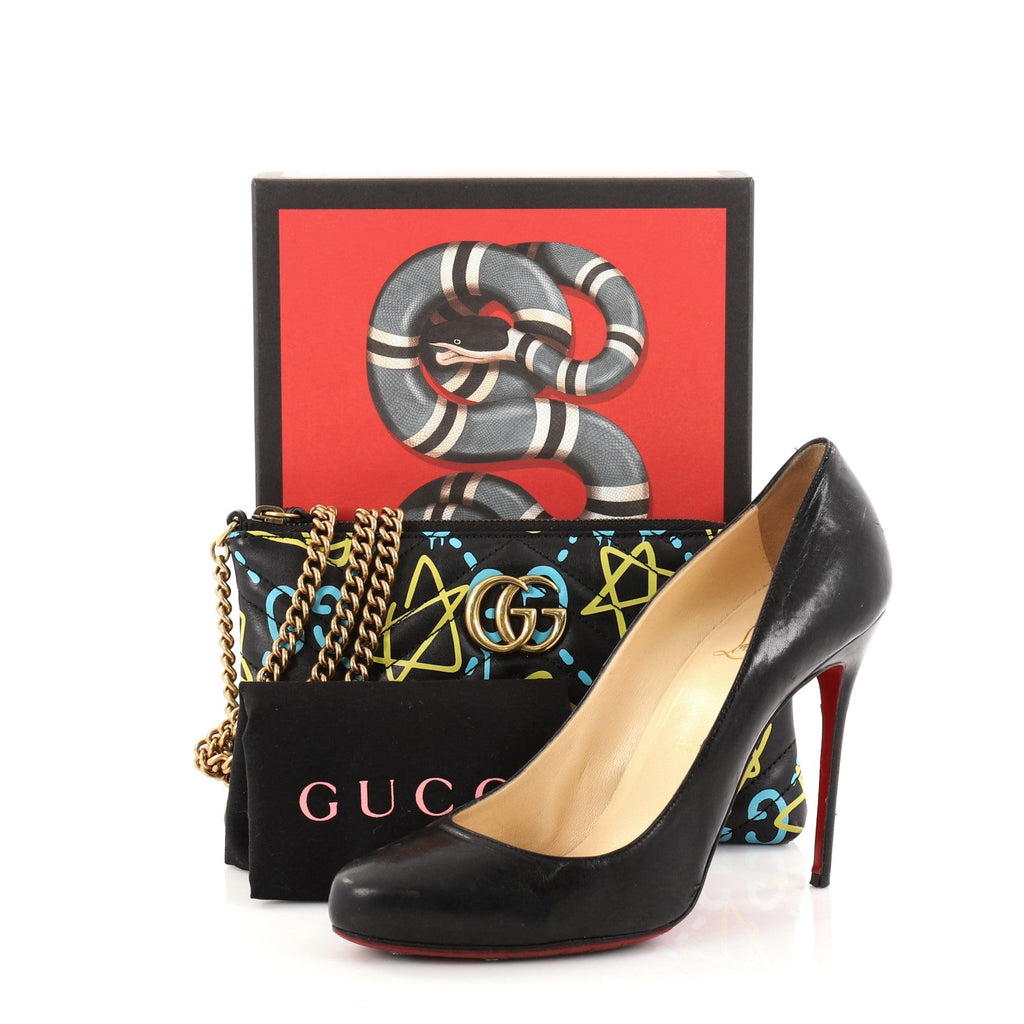 GG Marmont Chain Shoulder Bag GucciGhost Matelasse Leather Mini