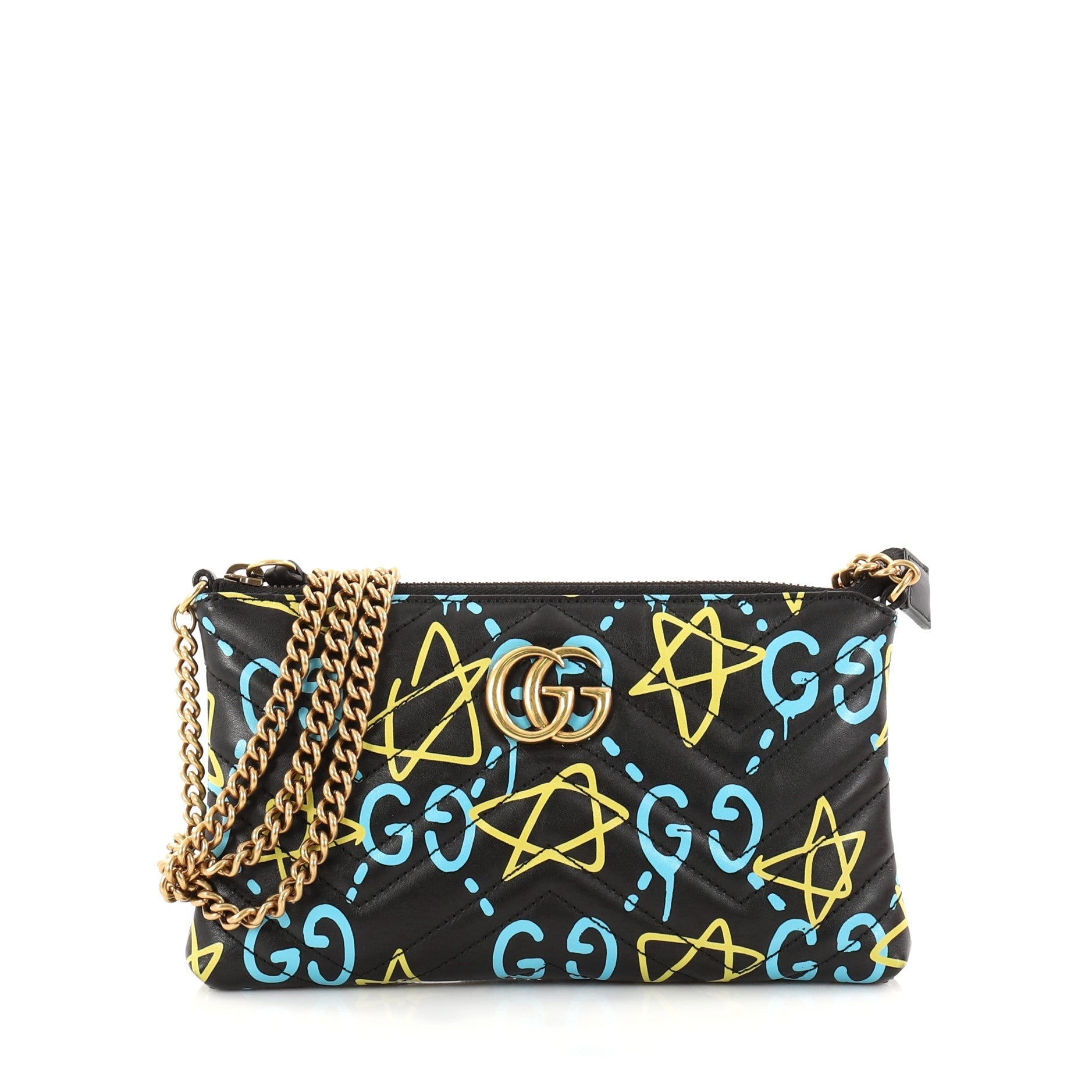 GG Marmont Chain Shoulder Bag GucciGhost Matelasse Leather Mini