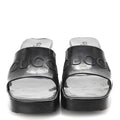 Rubber Gucci Logo Womens Platform 20/60mm Slide Sandals 37 Black