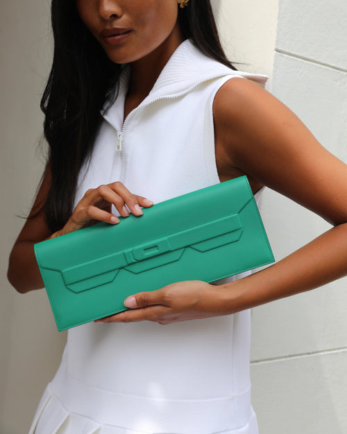 *FIRE PRICE* Hermès Birkin Cut Shadow Bag In Vert Vertigo Swift Leather