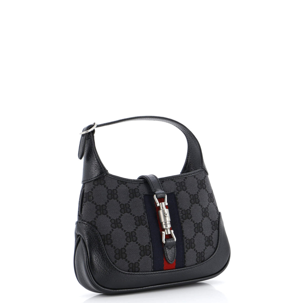 x Gucci The Hacker Project Jackie 1961 Hobo BB Canvas Mini