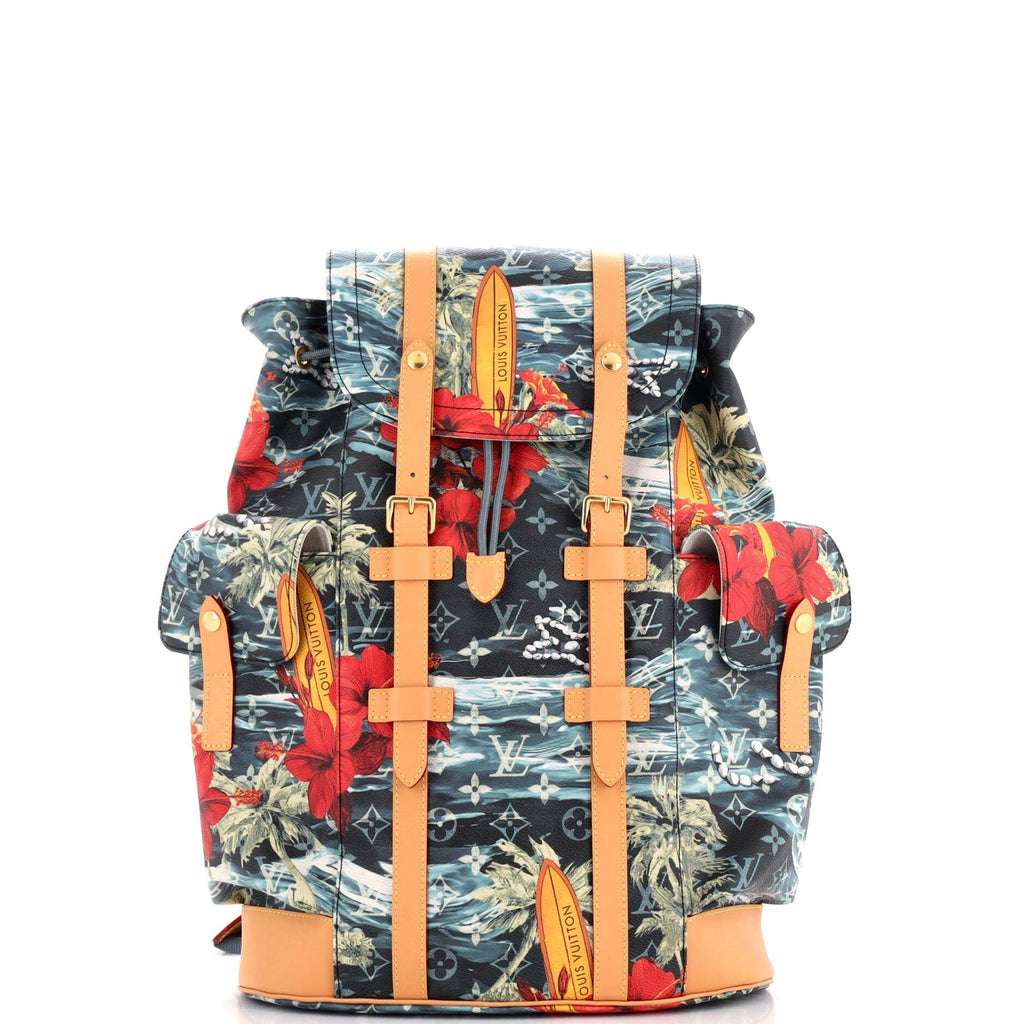Louis Vuitton Christopher Backpack Limited Edition Surfing Monogram Canvas MM
