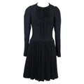 Chanel Coco Mark Plate Wool Dress