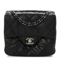 Lambskin Quilted Mini Chanel 3 Flap Black