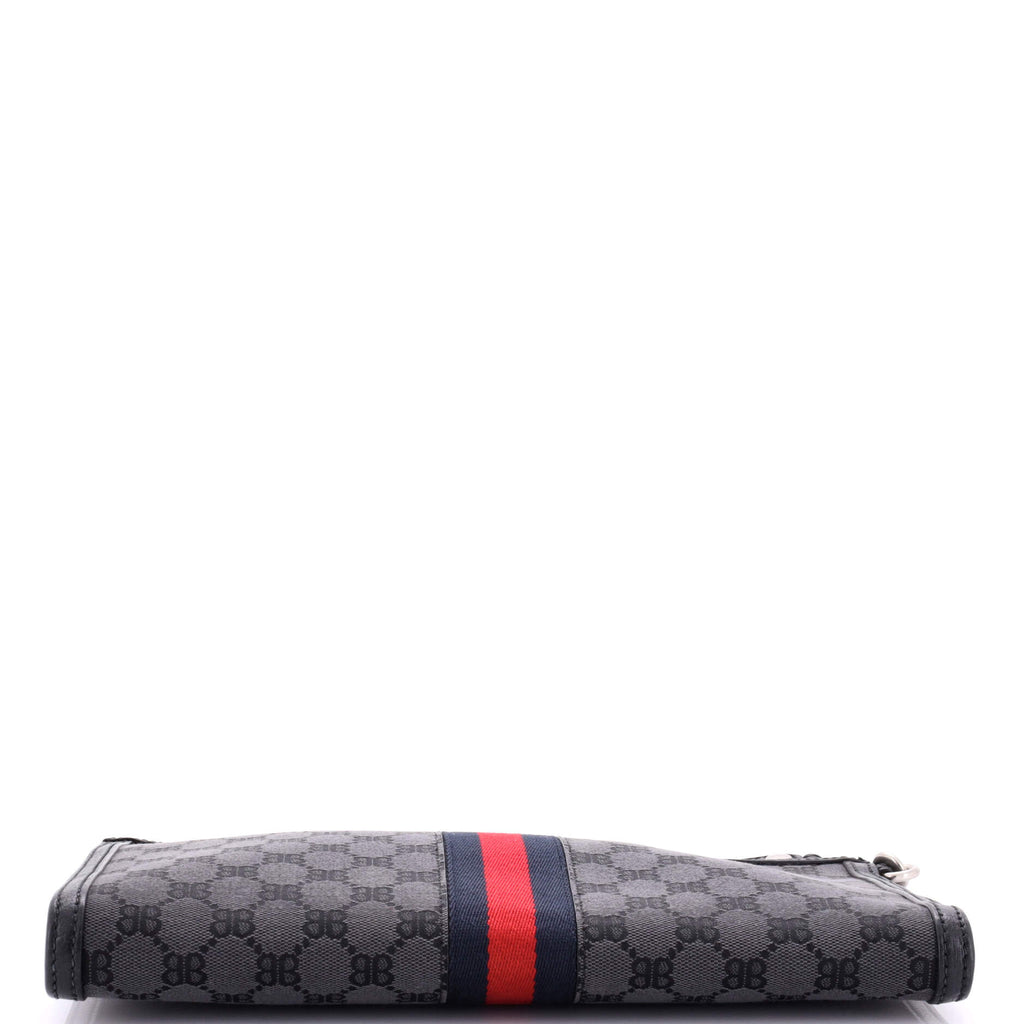 x Gucci The Hacker Project Web Wristlet Clutch BB Canvas