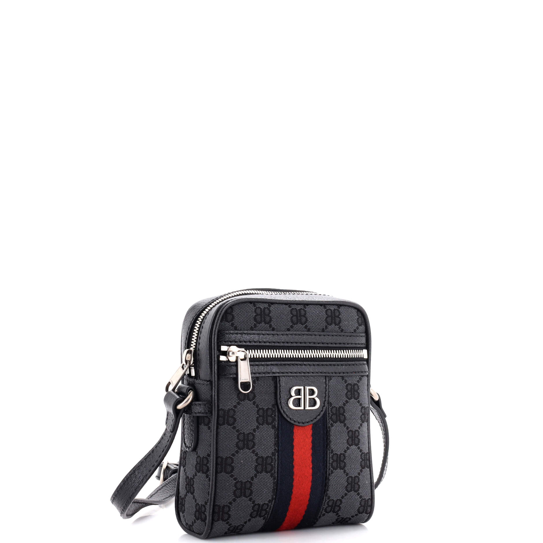 x Gucci The Hacker Project Zip Messenger Bag BB Coated Canvas Mini