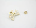 Chanel Vintage 03P Enamel White Skull Brooch