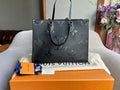 Louis Vuitton On the Go MM Black Empreinte