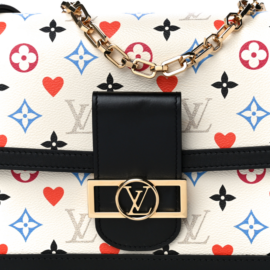 Louis Vuitton Dauphine MM Tote Bag - White