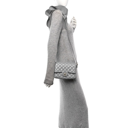 Calfskin Quilted Bolero De Chanel Flap Bag Grey