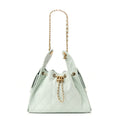 Caviar Quilted Small Chanel 25 Handbag Light Green