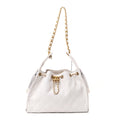 Caviar Quilted Small Chanel 25 Handbag White