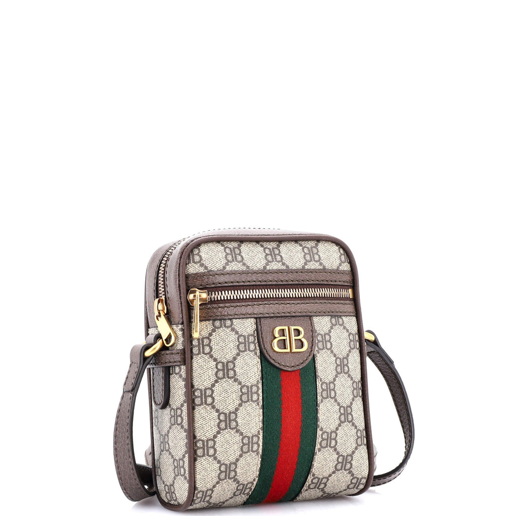 x Gucci The Hacker Project Zip Messenger Bag BB Coated Canvas Mini