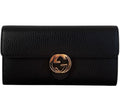 Gucci Long Black Leather weather Wallet