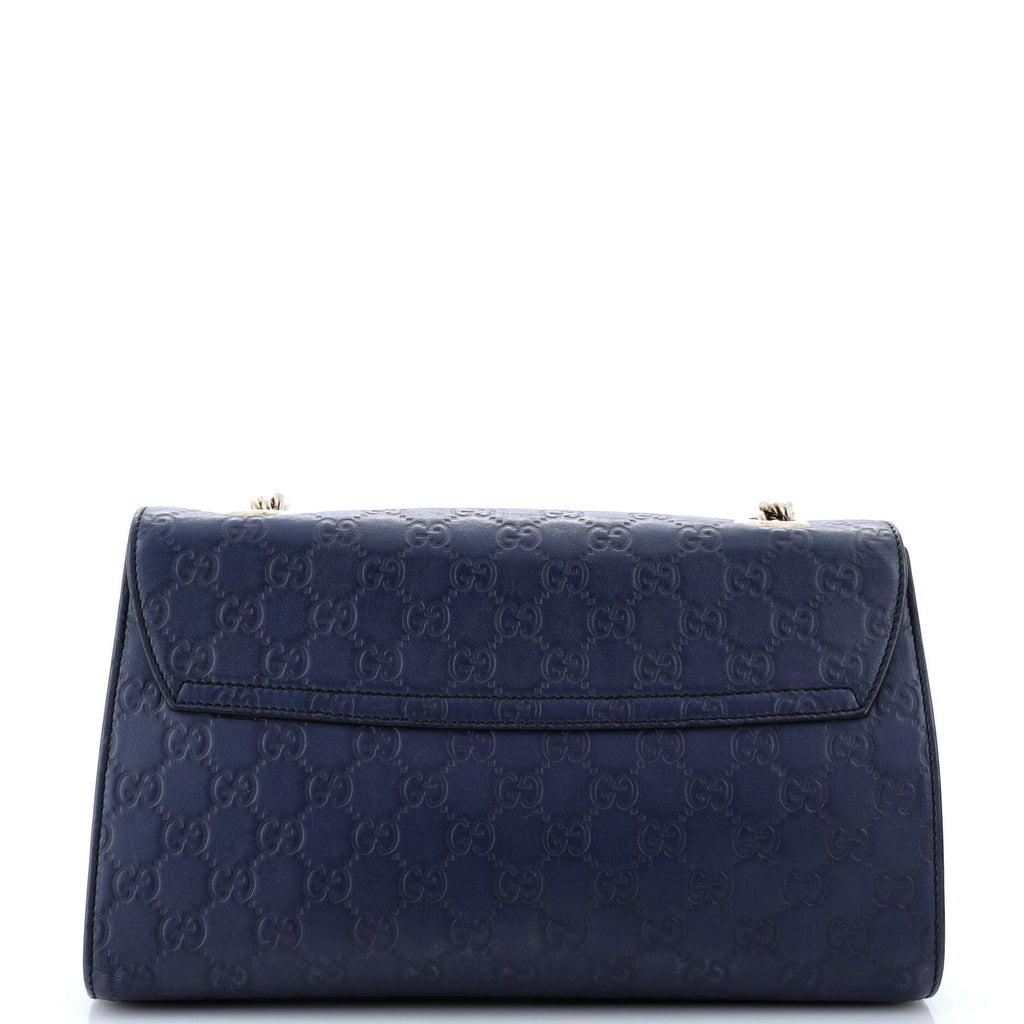 Emily Chain Flap Bag Guccissima Leather Medium