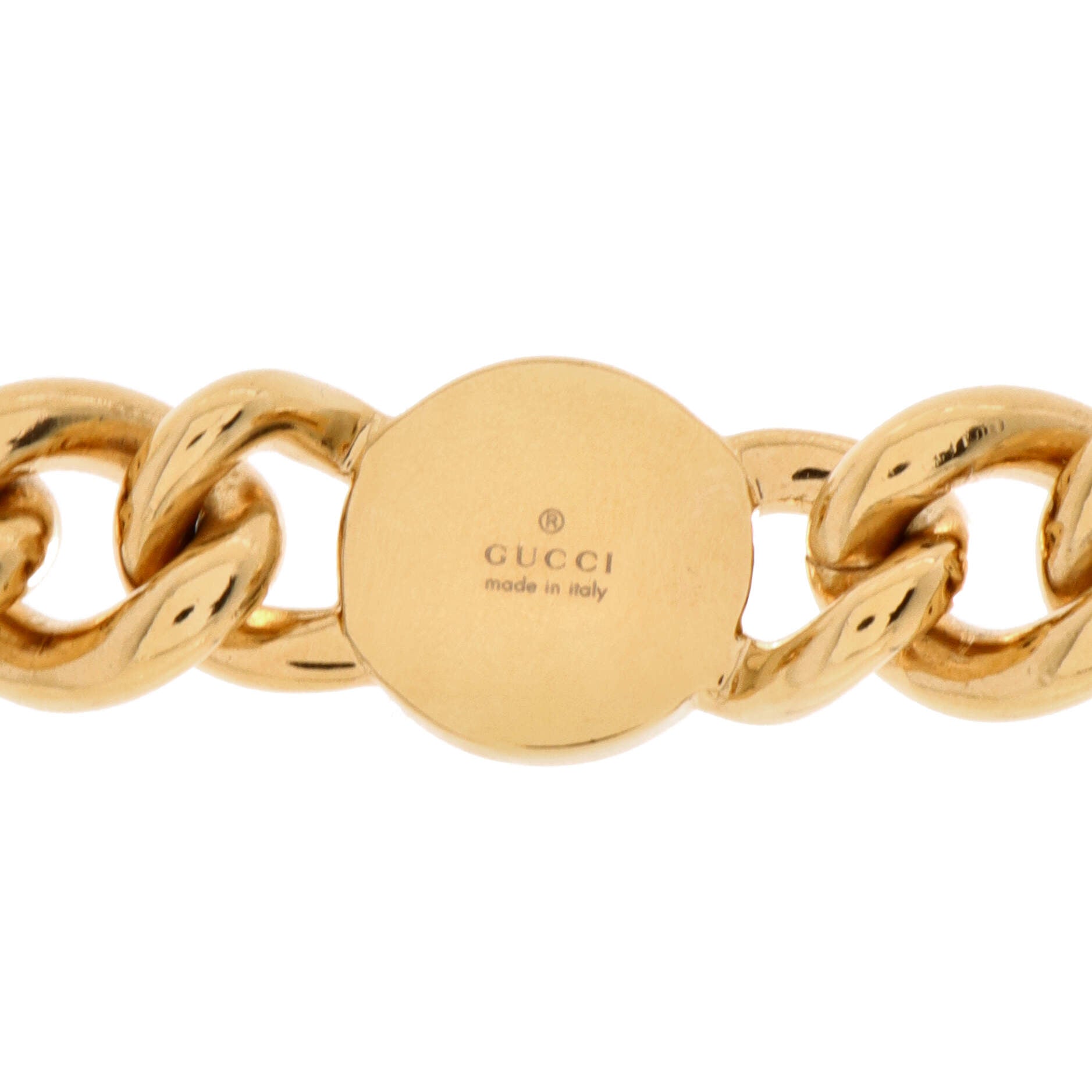 Gucci Blondie Chain Choker Necklace Metal with Enamel
