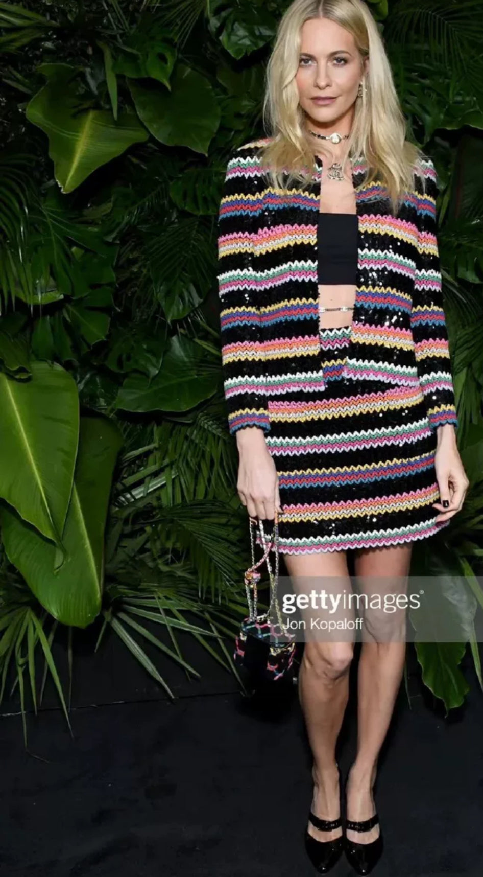 Chanel 22S Black & Multicolor Skirt